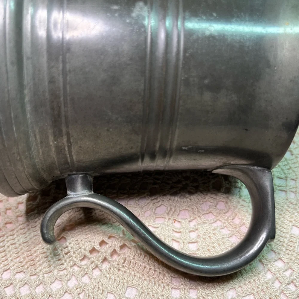 Antique Reed & Barton Pewter Tankard with Glass Base – Dated 1898
